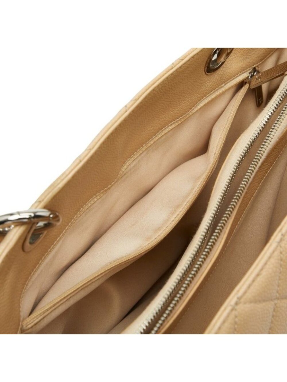 Chanel Quilted Gst Tote Chain Beige - Picture 8 of 10